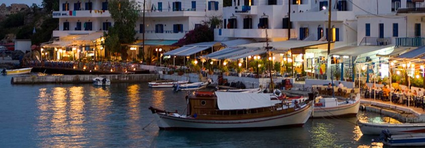 The harbour at Loutro, Southern Crete